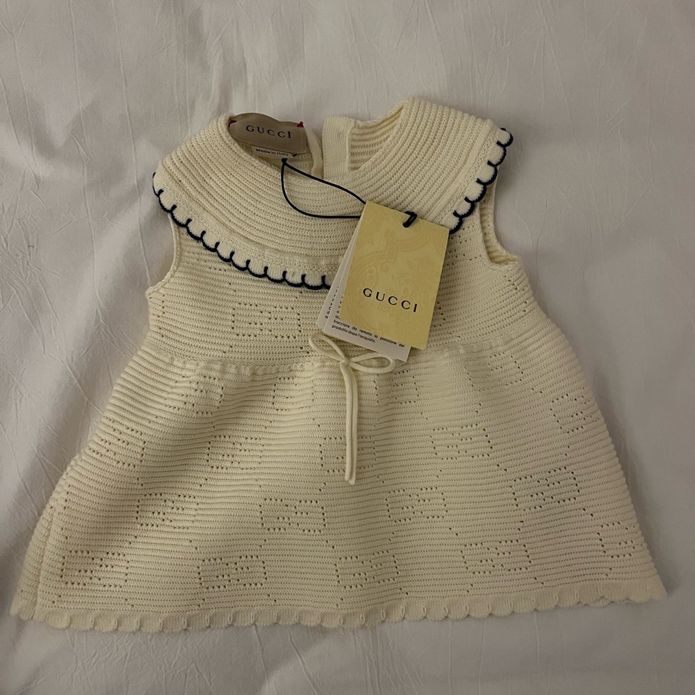 NWT 0-3 Gucci dress